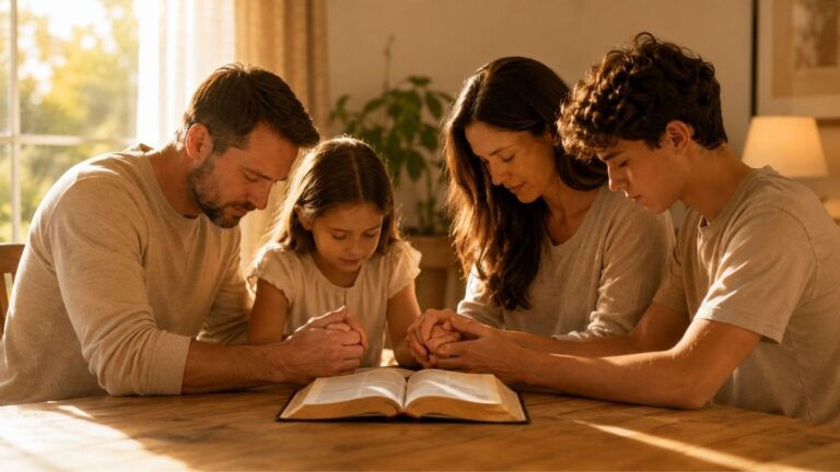 Oración por la familia bajo la guía de Dios