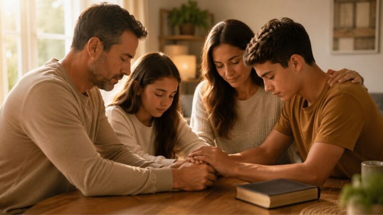 Oración por la familia con perdón y sabiduría
